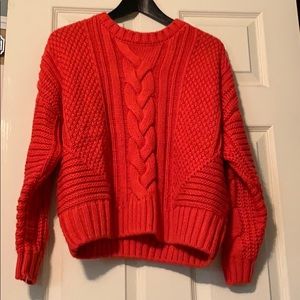 Red sweater
